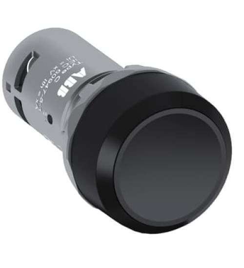1SFA619101R1046 - Flush Head, Maintained, Non-illuminated flush pushbutton CP2-10B-01, Black, 1NC, 300V - ABB