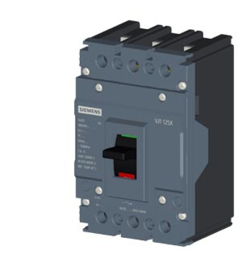 3VJ1002-0DA32-0AA0 - MCCB 20 A, 3 Pole, 10 kA, Fixed O/L & Fixed S/C Settings, Thermal Magnetic Trip Unit (FTFM) - Siemens | Electrihub