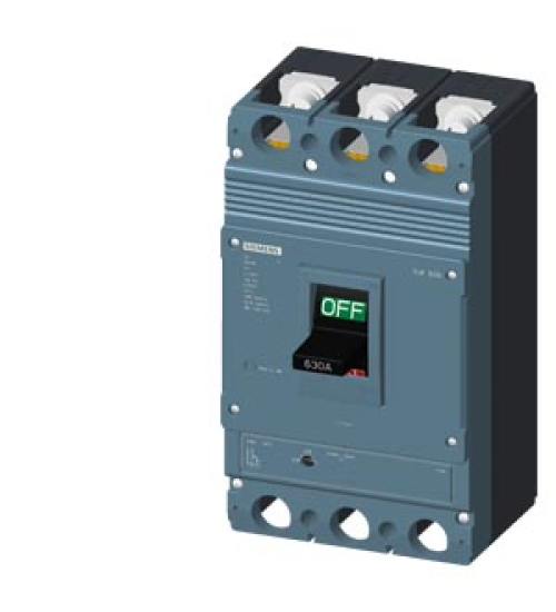 3VJ1463-7DB32-0AA0 - 3VJ1 IEC frame size 3VJ14 630A line protection ATFM 3-pole Icu=55kA@415V Ics=75% Icu In=630A overload protection Ir=504A..630A short-circuit protection Ii=10 x In Screw connection