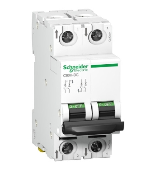 A9N61532 - miniature circuit breaker AC C60H AC 2 poles AC 20 A AC C curve AC Schneider Electric