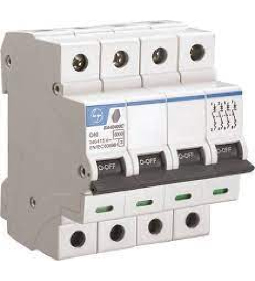 BA40400C - 40A 4P 6kA Curve-C Exora MCB - L&T