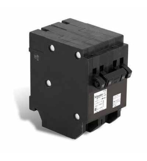 CHOMT1515225 - Quad tandem circuit breaker, Homeline Canadian, 2 x 1 pole at 15A, 1 x 2 pole at 25A, 120/240VAC, 10kA AIR, plug in, UL | Schneider Electric
