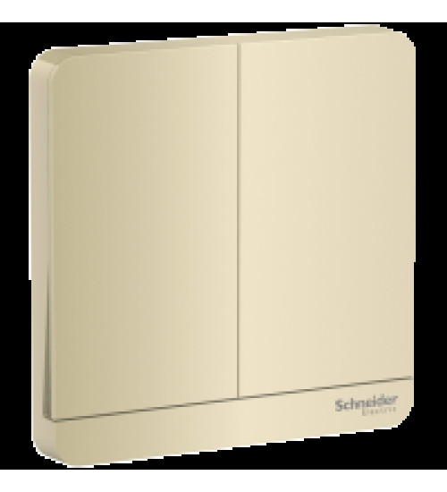 E8332L2LED_WG_G8 - 16AX 250V 2 Gang 2 Way Switch with LED Indicator | Schneider Electric