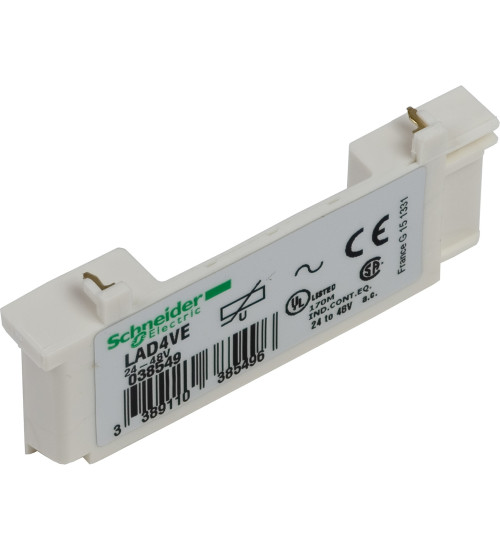 LAD4VU - TeSys D AC suppressor module AC varistor AC 110...250 V AC AC Schneider Electric