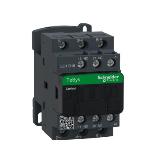LC1D18P7 - TeSys D contactor - 3P (3NO) - AC - 3 - <=440V18A - 230V AC coil - Schneider Electric