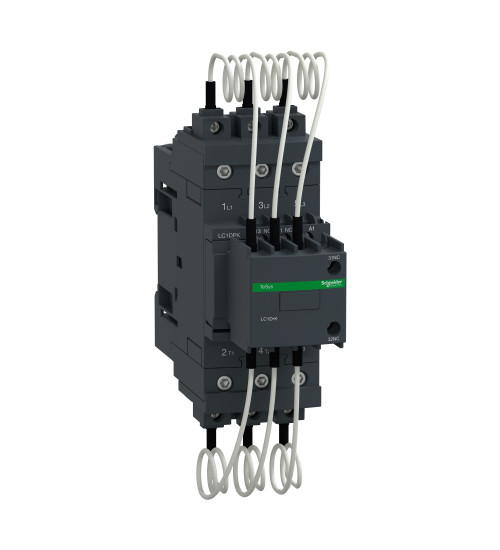 LC1DPKF7 - Cap AC itor contactor, TeSys D, 30kVAR at 400V/50Hz, coil110V AC 50/60Hz AC Schneider Electric