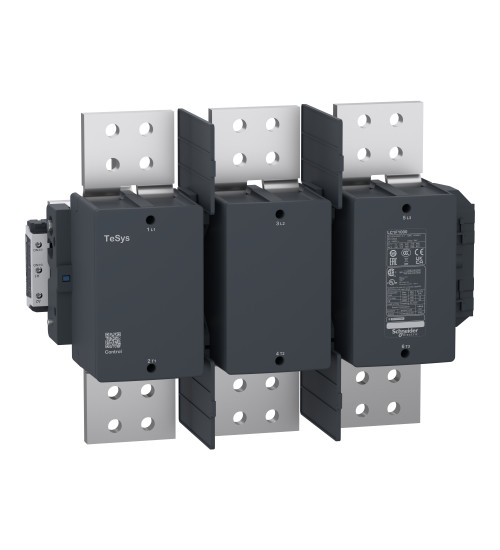 LC1F1000 - TeSys F contactor - 3P(3 NO)-AC-3 <= 440V 1000 A with coil LX1/ LX9 - 110 -500V AC 40/400Hz, LX4 - 110...440V DC - Schneider Electric