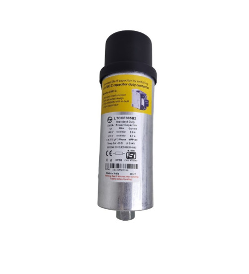 LTCCF305C2 - 5.5kVAr, 480V, 3Ph, Standard Duty, Cylindrical Type Capacitor - L&T