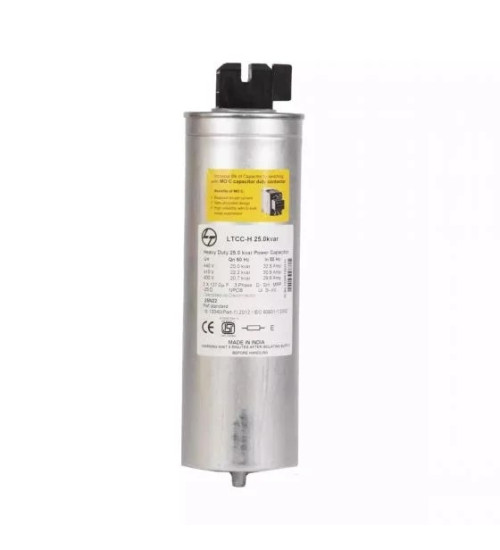 LTCCH305C2 - 5.5kVAr, 480V, 3Ph, Heavy Duty Cylindrical Type Capacitor - L&T