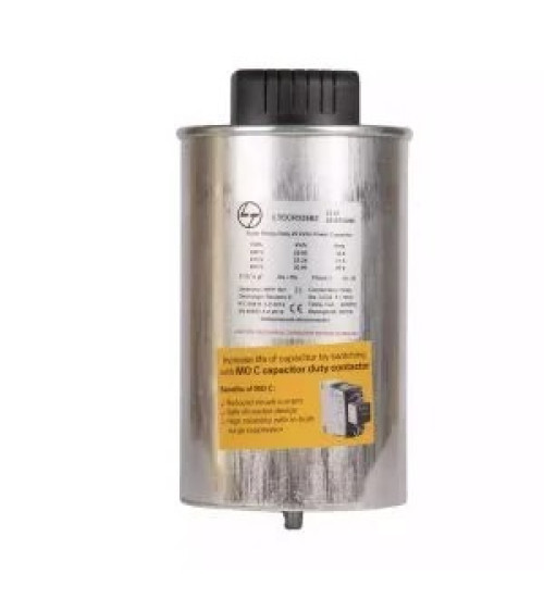 LTCCR303M2 - 3.9kVAr, 525V, 3Ph, Standard Duty, Cylindrical Type Capacitor - L&T