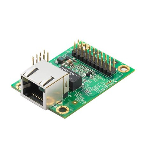 MiiNePort E3-H, Embedded device server for TTL devices, pin header module, 10/100M with RJ45 connector, 50 bps to 921.6 Kbps baudrate, 0 to 55°C operating temperature