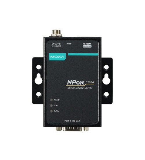 NPort 5110A, 1-port RS-232 device server, 0 to 60°C operating temperature