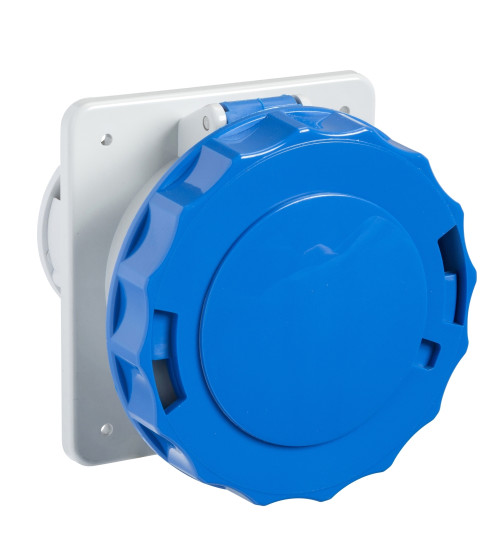PKF32G723 - PratiKa socket - screw - straight - 32A - 2P + E - 200...250 V AC - panel - Schneider Electric