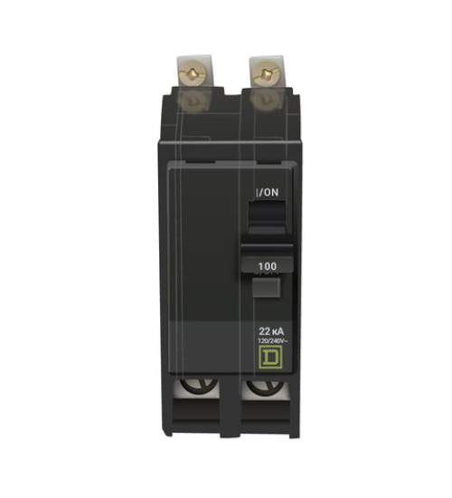QOB2100VH - Mini circuit breaker, QO, 100A, 2 pole, 120/240VAC, 22kA, bolt on | Schneider Electric