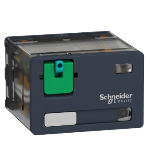 RPM42JD - plug-in relay, Harmony electromechanical relays, 15A, 4CO, with LED, lockable test button, 12V DC - Schneider Electric