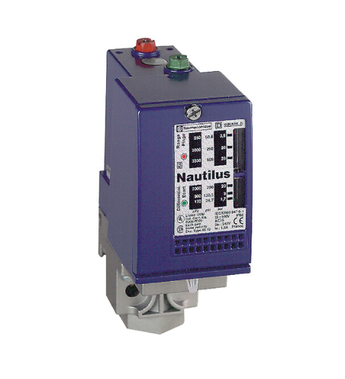 XMLC010B2S11 - pressure switch XMLC 10 bar - adjustable scale 2 thresholds - 2 C/O - Telemecanique Sensors-Electrihub