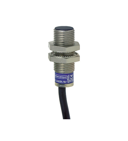XS1N12PC410 - inductive sensor XS1 M12, L33mm, brass, Sn2mm, 12.24VDC, cable 2 m - Telemecanique Sensors