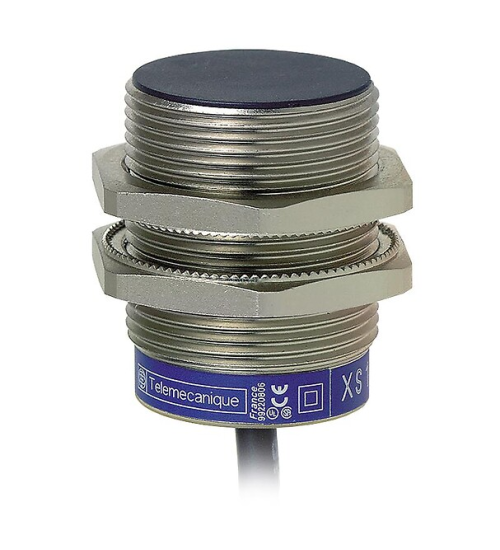 XS1N30PC410 - inductive sensor XS1 M30, L44mm, brass, Sn10mm, 12.24VDC, cable 2m - Telemecanique Sensors