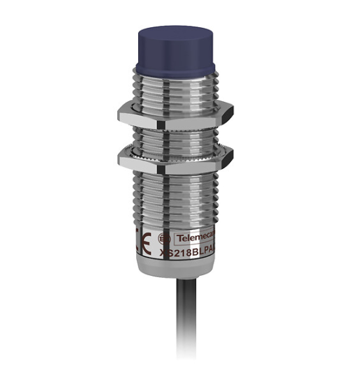 XS218BLPBL2 - inductive sensor XS2 M18, L53mm, brass, Sn8mm, 12.24VDC, cable 2m - Telemecanique Sensors