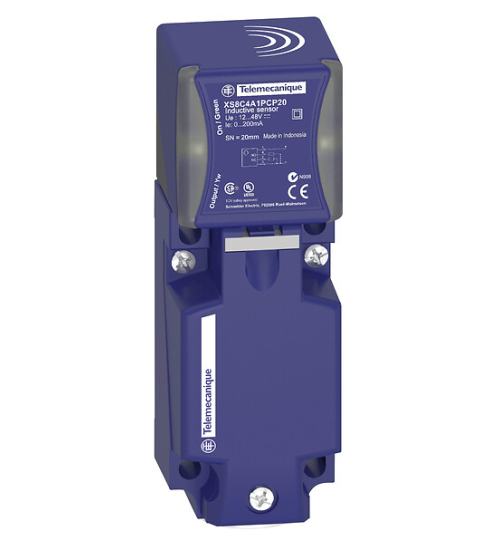 XS8C4A1PCP20 - Inductive proximity sensors XS, inductive sensor XS8 40x40x117, PBT, Sn20 mm, 12..48 VDC, terminals - Telemecanique Sensors