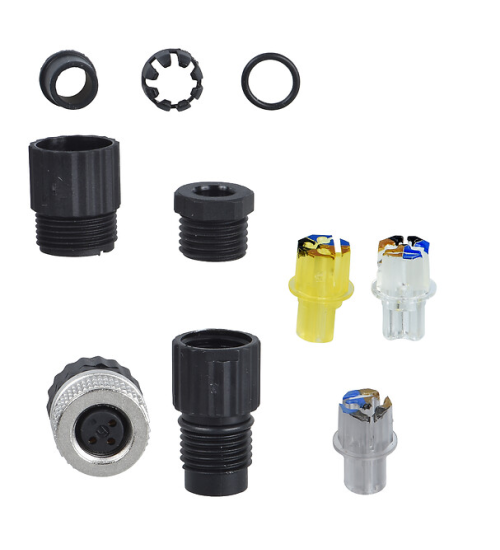 XZCC8FDM30V - Female, M8, 3 pin, straight connector, cable gland M9.5 x 1 - Telemecanique Sensors